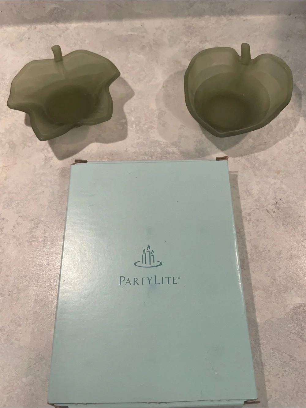 PartyLite Nature’s Garden Tea Light Glass Trinket & Candles
